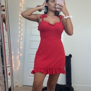 Red dress